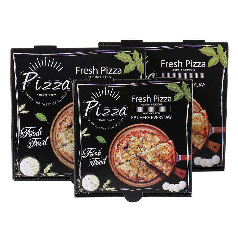 Food Grade Logo bylgjupappa Lúxus Pizza Box