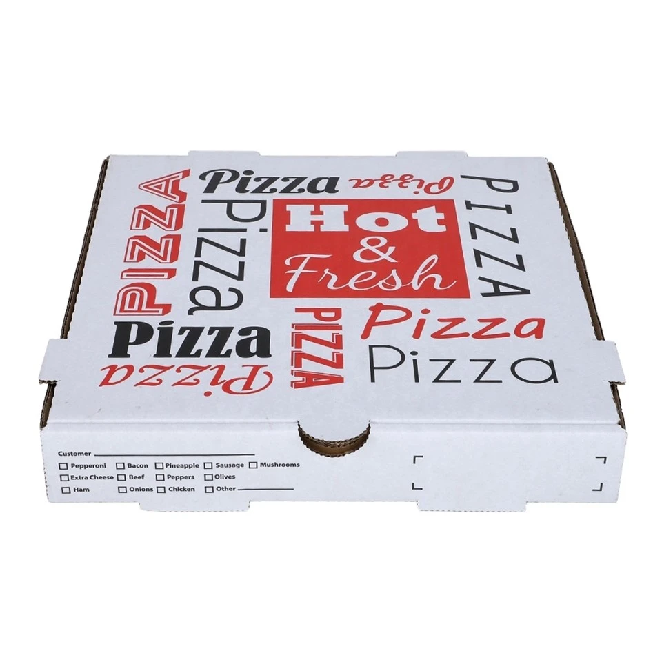 Færanlegur endurnýtanlegur pizzukassi með bylgjupappa