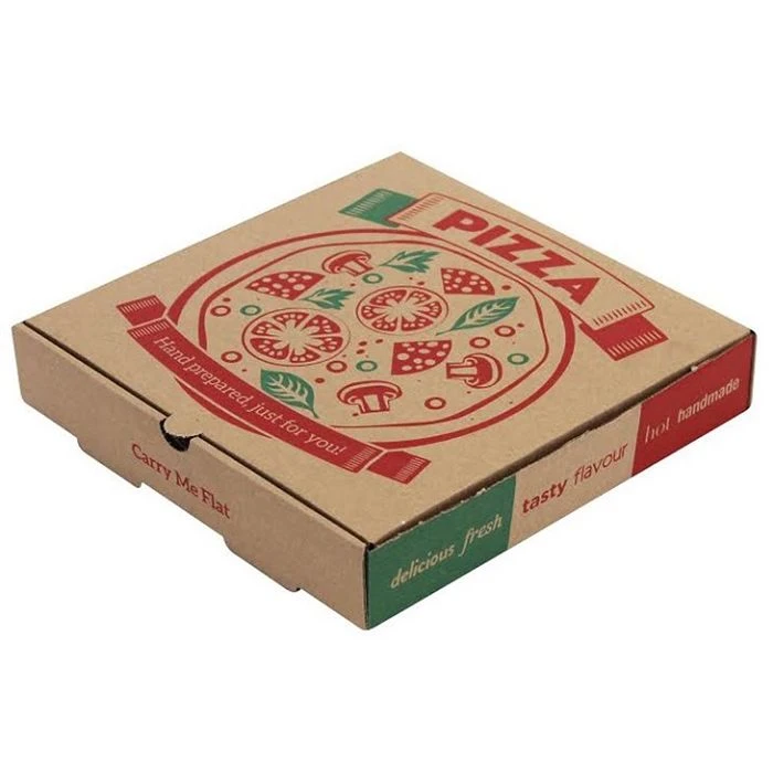 Prentaður pizzakassi