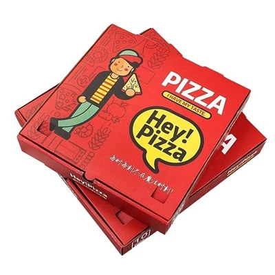 Sérhannaðar endurvinnanlegar litríkar pizzukassar