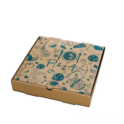 Pizzuumbúðapappírskassi með sérsniðnu merki